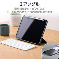 エレコム iPad(A16) (第10世代) フラップケース 薄型軽量 TB-A25RWVJM3GY 1個