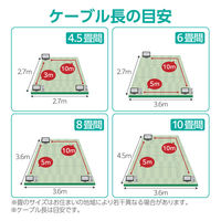 LANケーブル CAT7 1m 爪折れ防止 高耐久 メッシュ シールド構造 ブラック LD-TWSM/BK10 エレコム 1個（直送品）