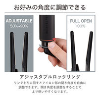 ストレート ヘアアイロン 25mm シルクコーティング プロテクトイオン ブラック NIS500B-K テスコム 1個（直送品）