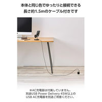 ワイヤレス充電器 15W出力 マグネット式 充電スタンド 3in1 ブラック W-MS07BK エレコム 1個（直送品）