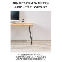 ワイヤレス充電器 15W出力 マグネット式 充電スタンド 3in1 ホワイト W-MS07WH エレコム 1個（直送品）