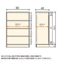 大洋 Shelfit Shelfit エースラック 幅600×奥行400×高さ1170mm AR1260MD(NA) 1台（直送品）