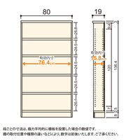 大洋 Shelfit Shelfit エースラックタフ 幅800×奥行190×高さ1499mm ARタフ1580S(NA) 1台（直送品）