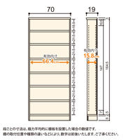大洋 Shelfit Shelfit エースラックタフ 幅700×奥行190×高さ1780mm ARタフ1870S(NA) 1台（直送品）