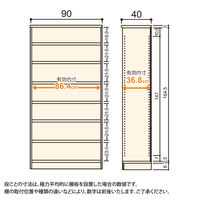 大洋 Shelfit Shelfit エースラックタフ 幅900×奥行400×高さ1780mm ARタフ1890MD(NA) 1台（直送品）