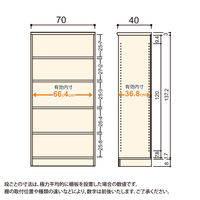 大洋 Shelfit Shelfit カラーラック 幅700×奥行400×高さ1499mm NC1570MD(LN) 1台（直送品）