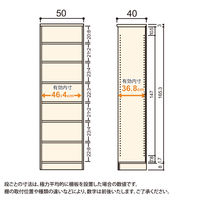 大洋 Shelfit Shelfit カラーラック 幅500×奥行400×高さ1780mm NC1850MD(DB) 1台（直送品）