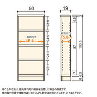 大洋 Shelfit Shelfit カラーラックタフ 幅500×奥行190×高さ1170mm NCタフ1250S(LN) 1台（直送品）