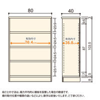 大洋 Shelfit Shelfit カラーラックタフ 幅800×奥行400×高さ1170mm NCタフ1280MD(LN) 1台（直送品）