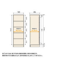 大洋 Shelfit Shelfit カラーラックタフ 幅500×奥行460×高さ1499mm NCタフ1550D(WH) 1台（直送品）