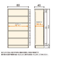 大洋 Shelfit Shelfit カラーラックタフ 幅800×奥行400×高さ1499mm NCタフ1580MD(LN) 1台（直送品）