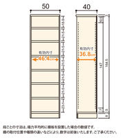 大洋 Shelfit Shelfit カラーラックタフ 幅500×奥行400×高さ1780mm NCタフ1850MD(DB) 1台（直送品）