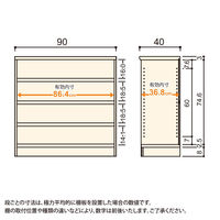 大洋 Shelfit カラーラックタフ 幅900×奥行400×高さ881mm NCタフ9090MD(LN) 1台（直送品）