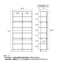 大洋 Shelfit バリュープライスエースラック 幅865×奥行310×高さ1780mm ナチュラル AR1890F (NA) 1台（直送品）