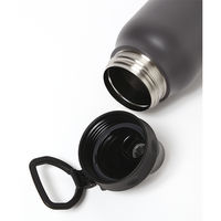 水筒 スポーツボトル 保冷・スポドリ対応 ハンドル付きダイレクトボトル1L グレー LAKOLE/ラコレ