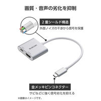 USB Type-C HDMI 変換アダプタ PD100W充電ポート搭載 シルバー ECAD-CHDMI100SV エレコム 1個（直送品）