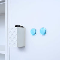 YAMAZEN スチール収納 書庫 引違い 3段 幅800×奥行400×高さ1130mm ホワイト 1台（取寄品）