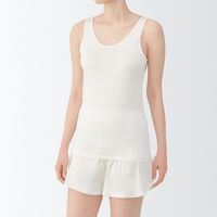 無印良品 レディース 婦人 シルクタンクトップ 婦人Ｍ オフ白 良品計画