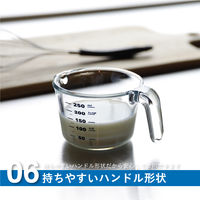 耐熱ガラス計量カップ S 250mL 1個 電子レンジ・食洗器・オーブン対応 シービージャパン