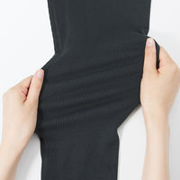 無印良品 レディース 婦人 ストレッチリブ編み レギンス 十分丈 婦人Ｌ ダークグレー 良品計画