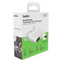 BELKIN モバイルバッテリー 10000mAh with Display BPB027FQWH 1個