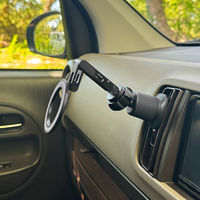 MagSafe対応 車載ホルダー エアコン吹き出し口用 ロングアーム Bタイプ ブラック  MagSafe非対応機種・ケースも使える（直送品）