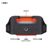 サンワサプライ  充電式 LED作業灯（無段階調光・角度調整・防水IPX6・多用途設置） LED-WL2（直送品）
