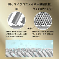 髪のために作られたマイクロファイバータオル カラリヘアー グレー 1セット（1枚×3） シービージャパン