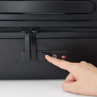 無印良品 バーを自由に調節できる フロントオープンキャリーケース ３２Ｌ タテ５４×ヨコ３７×マチ２４ｃｍ 黒 良品計画