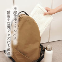 シナップスジャパン ふんわり バスタオル ブラウン　120×60CM　5枚入　圧縮梱包 1セット50枚（5枚入×10）