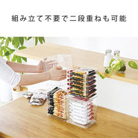 小物収納ケース キッチンラック 取り出しやすい サットリーナ クリア 1セット（1個×3） コジット