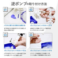 詰め替えぶら下げ 逆ポンプ ディスペンサー 吊り下げ 収納 ホワイト FINー1147 1セット（1個×3） ファイン