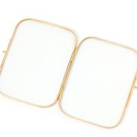 ガラスフォトフレームL版2枚 ゴールド studio CLIP