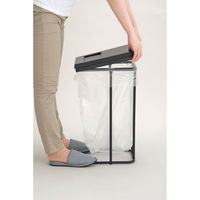 新輝合成 ゴミ箱 45L ユニード ゴミ袋ホルダー ブラック 417101 1個