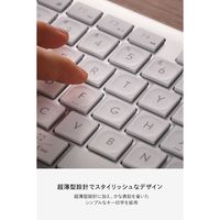 エレコム キーボード マルチペアリング 充電式 フルサイズ パンタグラフ式 ホワイト TK-PN10FMPAWH 1個