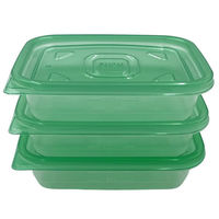 【アウトレット】食品保存容器 Sサイズ 400mL 電子レンジ可（3個入×5セット）Kフレッシュストッカー K'sインターナショナルマネジメント