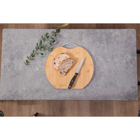 不二貿易 まな板 32cm D型 竹製 持ち手付き バンブーカッティングボード 460224 1個（直送品）