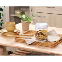 不二貿易 保存容器 800ml PUSH 空気が抜けるキャニスター 461026 1個（直送品）