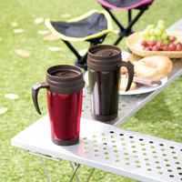 内海産業 蓋付きダブルウォールマグカップ450ml1個 2708611 1ケース(60個(1個×60))（直送品）