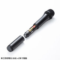 サンワサプライ  ワイヤレスマイク（MM-SPAMP21用・Aタイプ） MM-SPHMW7A（直送品）