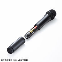 サンワサプライ  ワイヤレスマイク（MM-SPAMP21用・Bタイプ） MM-SPHMW7B（直送品）