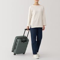 無印良品 バーを自由に調節できる ハードキャリーケース ３６Ｌ カーキ タテ５４×ヨコ３７×マチ２４ｃｍ 良品計画
