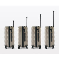 無印良品 バーを自由に調節できる フロントオープンキャリーケース ３２Ｌ 黒 タテ５４×ヨコ３７×マチ２４ｃｍ 良品計画