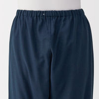 無印良品 レディース 婦人 脇に縫い目のない 二重ガーゼ長袖パジャマ 婦人Ｍ ダークネイビー 良品計画