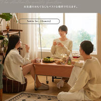 リソル キャスター付き リフティングセンターテーブル 幅1000×奥行600×高さ491mm ナチュラル SH-LI-100003 1台（直送品）