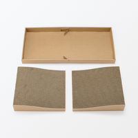 無印良品 ダンボール 爪とぎベッド 約幅６０×奥行２８×高さ７．５ｃｍ 良品計画