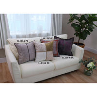 川島織物セルコン 川島織物セルコン エレガントパッチ 背当クッションカバー 450×450mm ベージュ LL1362_08BE 1枚（直送品）