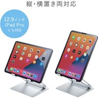 サンワサプライ タブレット用アルミスタンド(角度・高さ調整タイプ) PDA-STN49S 1台（直送品）