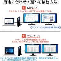 ドッキングステーション　USB3.0×2　USB2.0×4　HDMI×2　RJ-45×1　USB-CVDK7　サンワサプライ　1個（直送品）