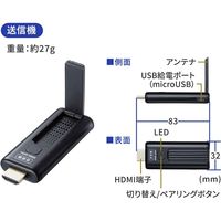 サンワサプライ ワイヤレスHDMIエクステンダー(送信機のみ) VGA-EXWHD9TX 1個